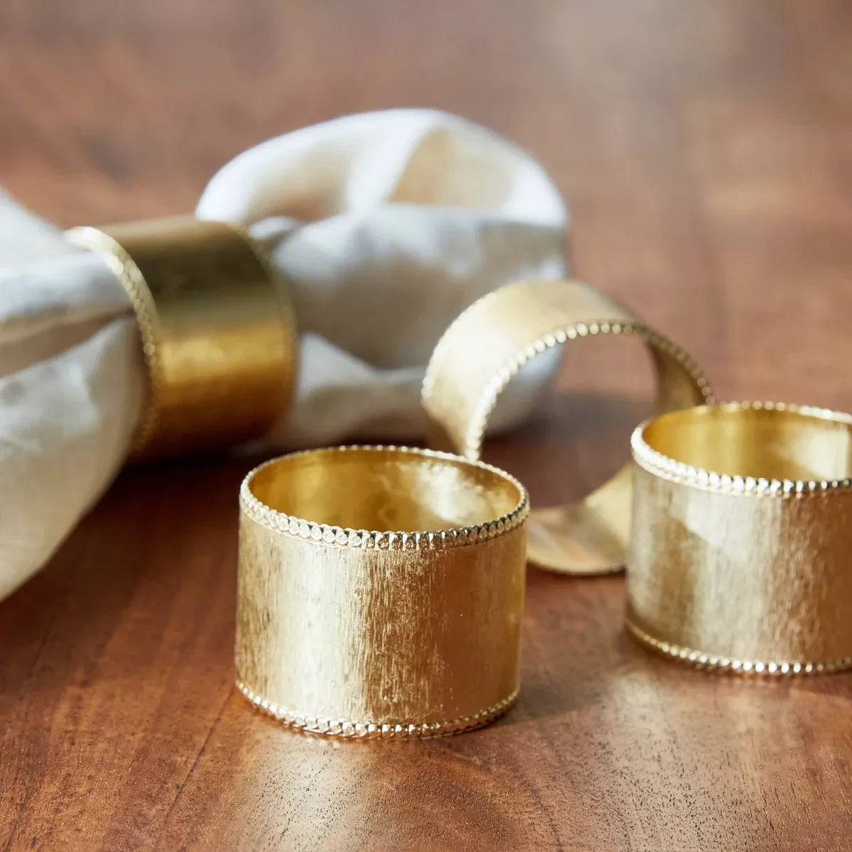 4-piece table napkin ring set - Regal - 4 cm